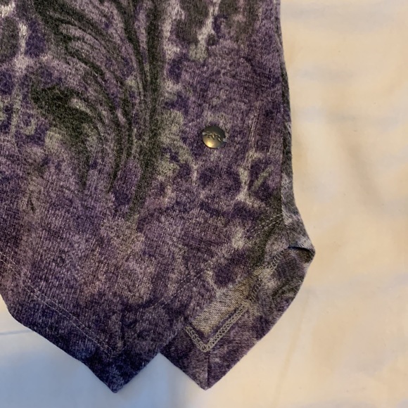 Soft medium weight top , Purple/Grey Animal print, Size XXL - Picture 6 of 7